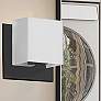 1_Verona 4 1/2" High Matte Black Wall Sconce