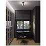 2_Verona 5" Wide Black Flush Ceiling Light With White Acrylic Shade more views