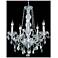 Verona 5 Lt Chrome Chandelier Golden Teak