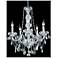 Verona 5 Lt Chrome Chandelier Golden Teak