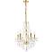 Verona 5 Lt Gold Chandelier Clear