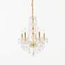 1_Verona 5 Lt Gold Chandelier Clear