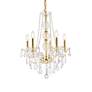 4_Verona 5 Lt Gold Chandelier Clear more views