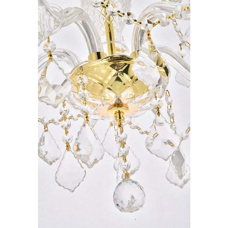 Image 5 Verona 5 Lt Gold Chandelier Clear more views