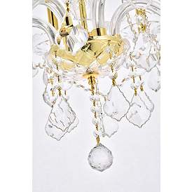 Image5 of Verona 6 Lt Gold Chandelier Clear more views