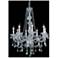 Verona 8 Lt Chrome Chandelier Golden Teak