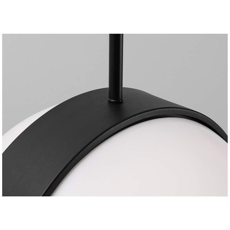 Image 3 Verona 9" Wide 2-Light Black LED Pendant more views