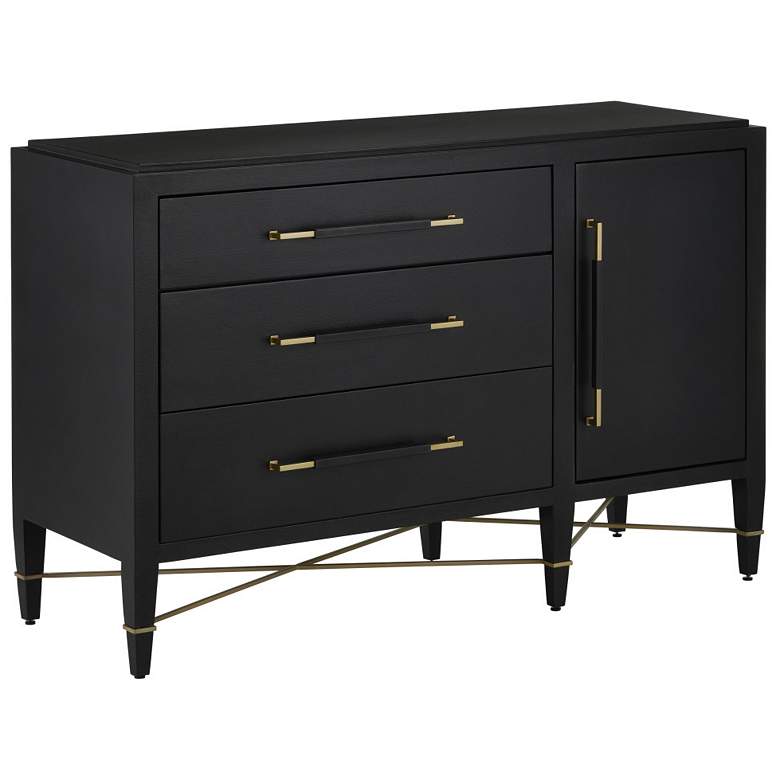 Image 1 Verona Black Three-Drawer Chest