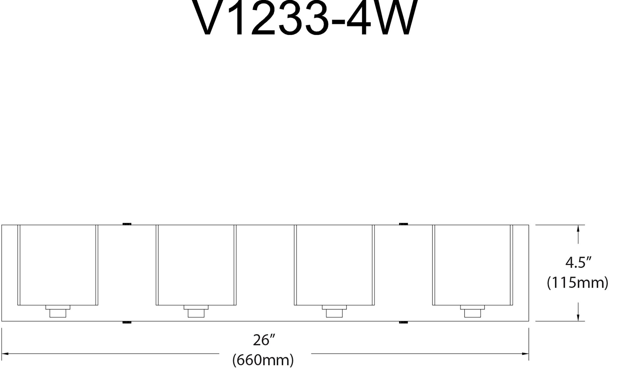 Image 3 Verona Modern 4 Light Vanity, Polished Chrome, Frosted White Glass Shade more views