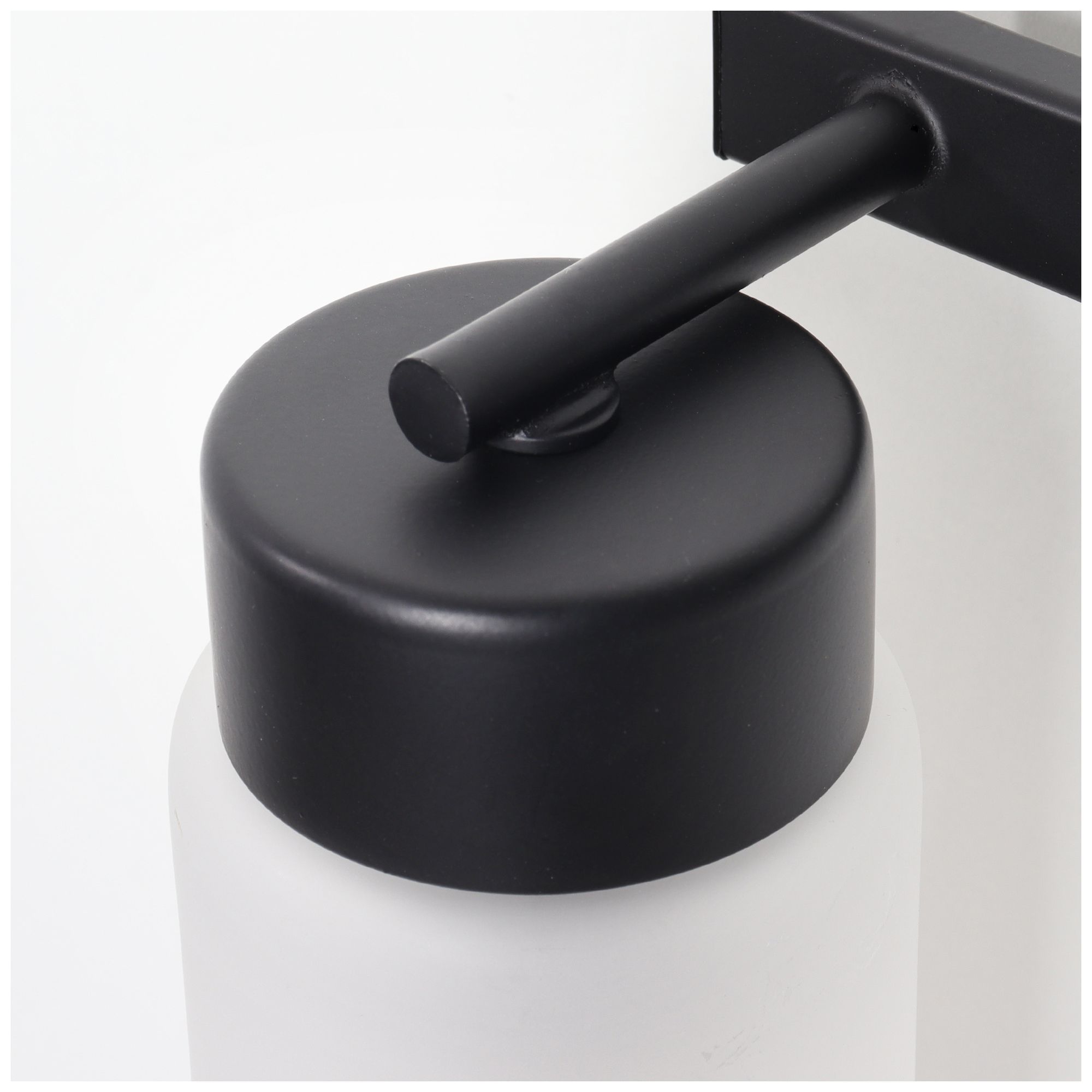 Image 3 Verona Modern Matte Black 22" Wide 3-Light Frosted Glass Bath Light more views