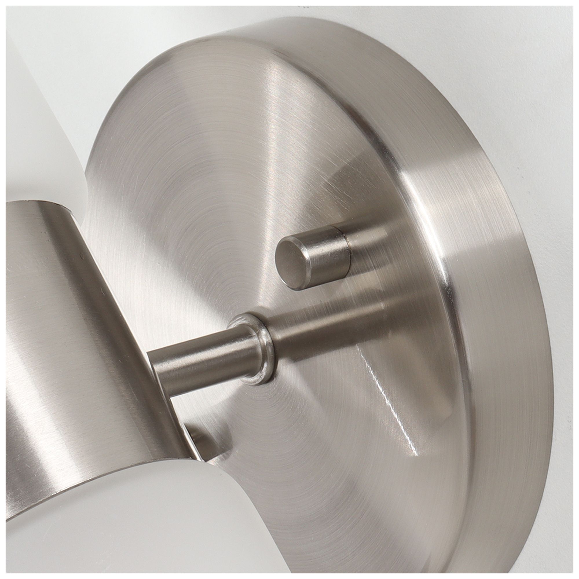 Thumbnail3 of Verona Modern Nickel 16" High 2-Light Frosted Glass Wall Sconce more views