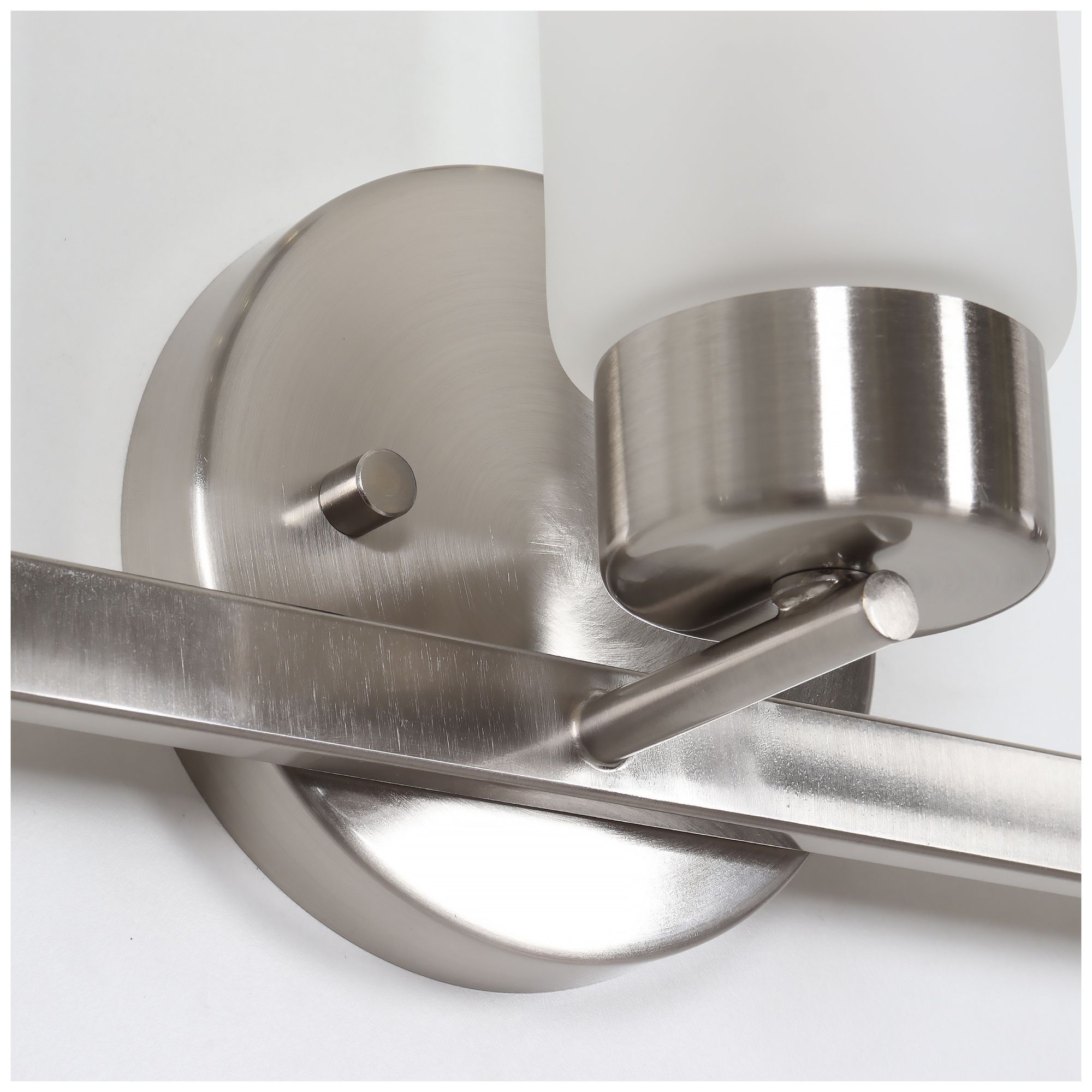 Image 3 Verona Modern Nickel 22" Wide 3-Light Frosted Glass Bath Light more views