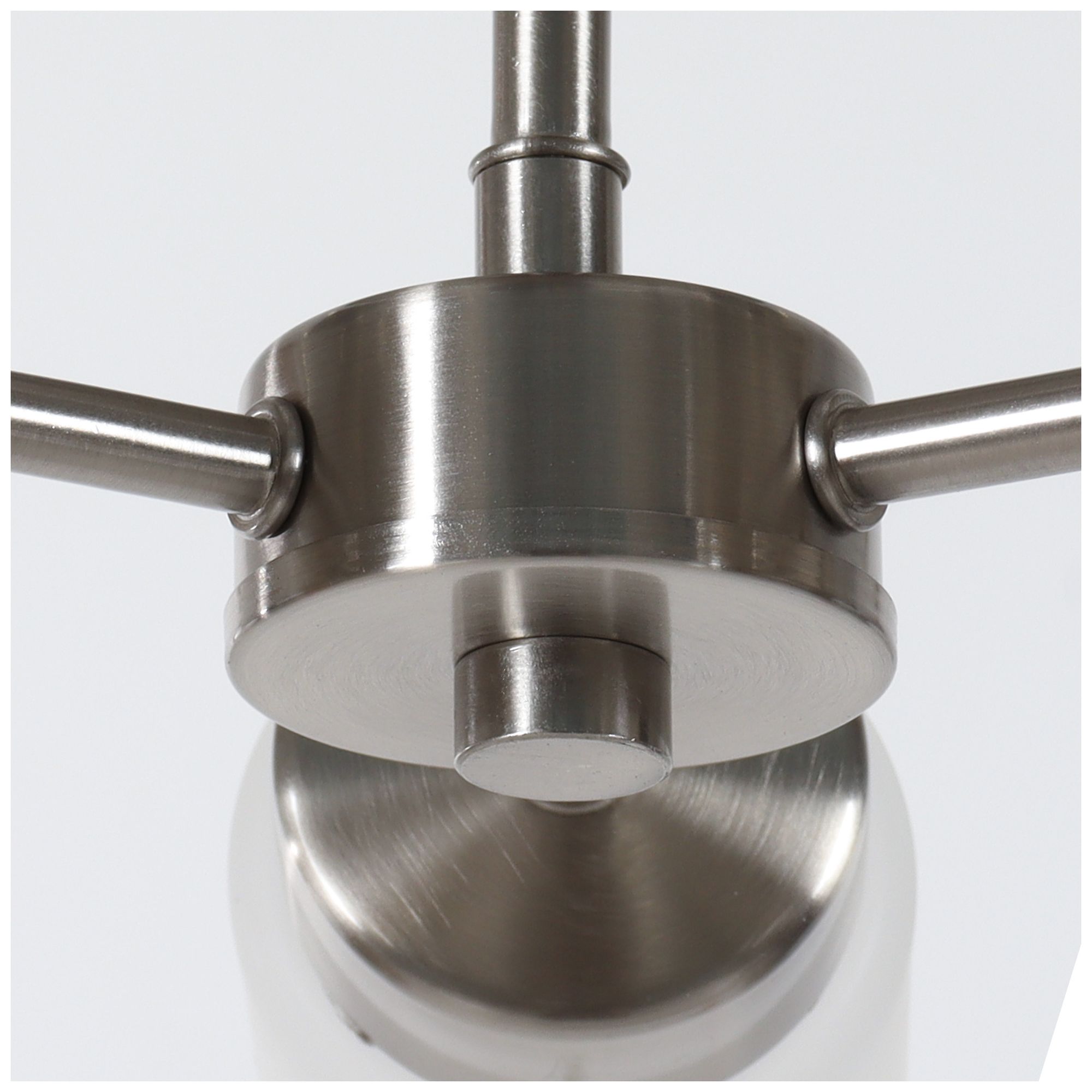 Image 3 Verona Modern Satin Nickel 22.4" Wide 3-Light Clear Glass Flush Mount more views
