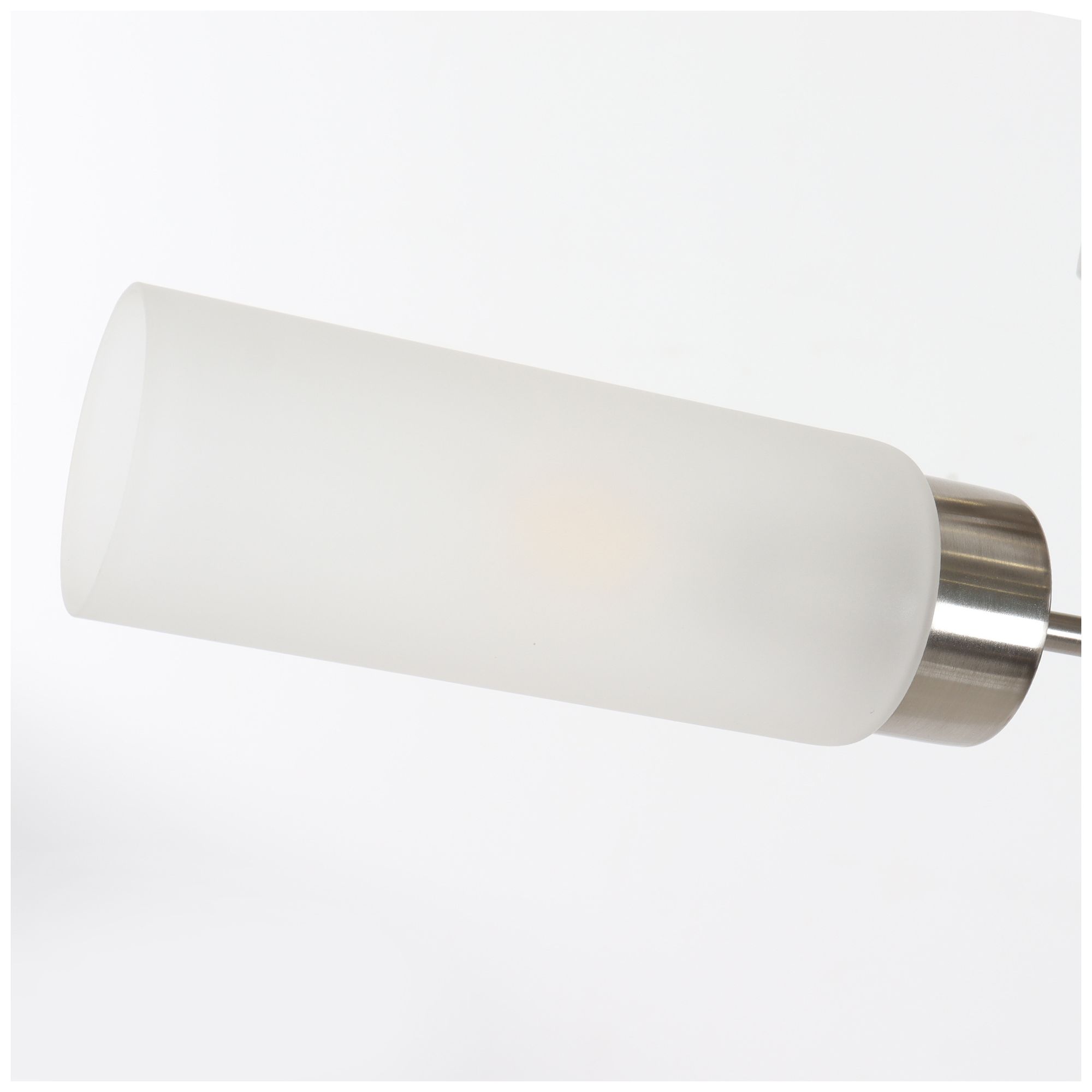 Image 3 Verona Modern Satin Nickel 22" Wide 3-Light Frosted Glass Ceiling Light more views
