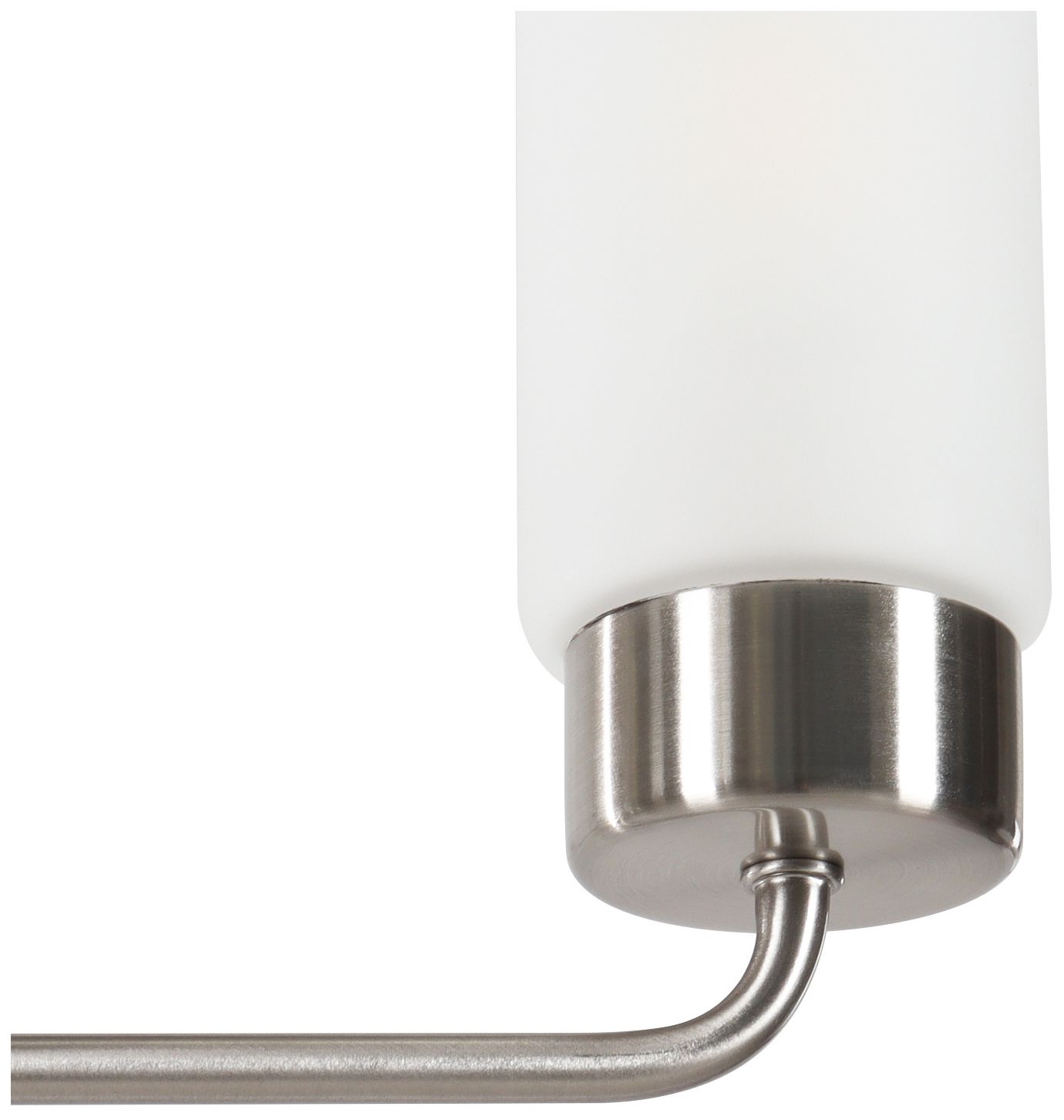 Image 4 Verona Modern Satin Nickel 28" Wide 5-Light Frosted Glass Chandelier more views
