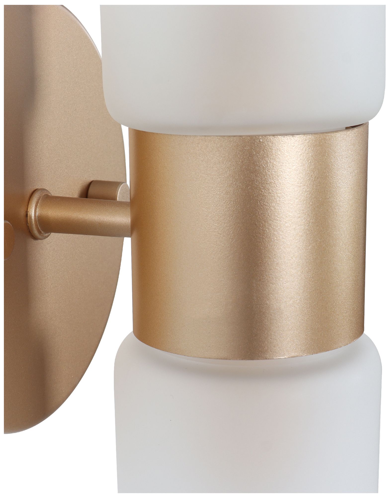 Image 3 Verona Modern Warm Gold 16" High 2-Light Frosted Glass Wall Sconce more views