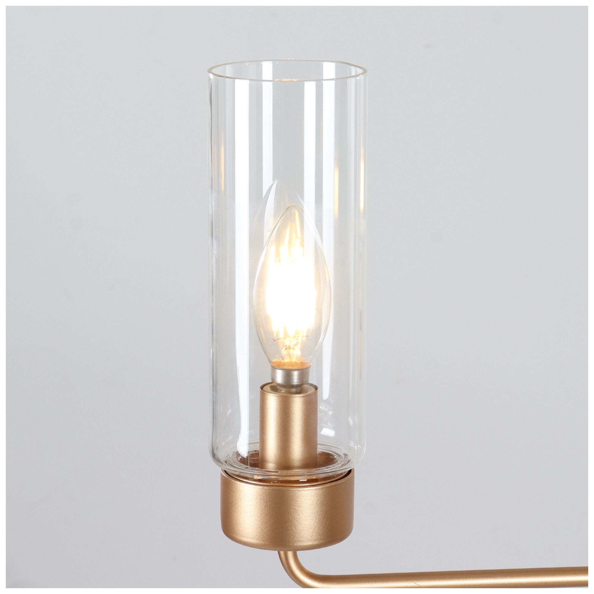 Image 3 Verona Modern Warm Gold 18.5" Wide 3-Light Clear Glass Chandelier Pendant more views