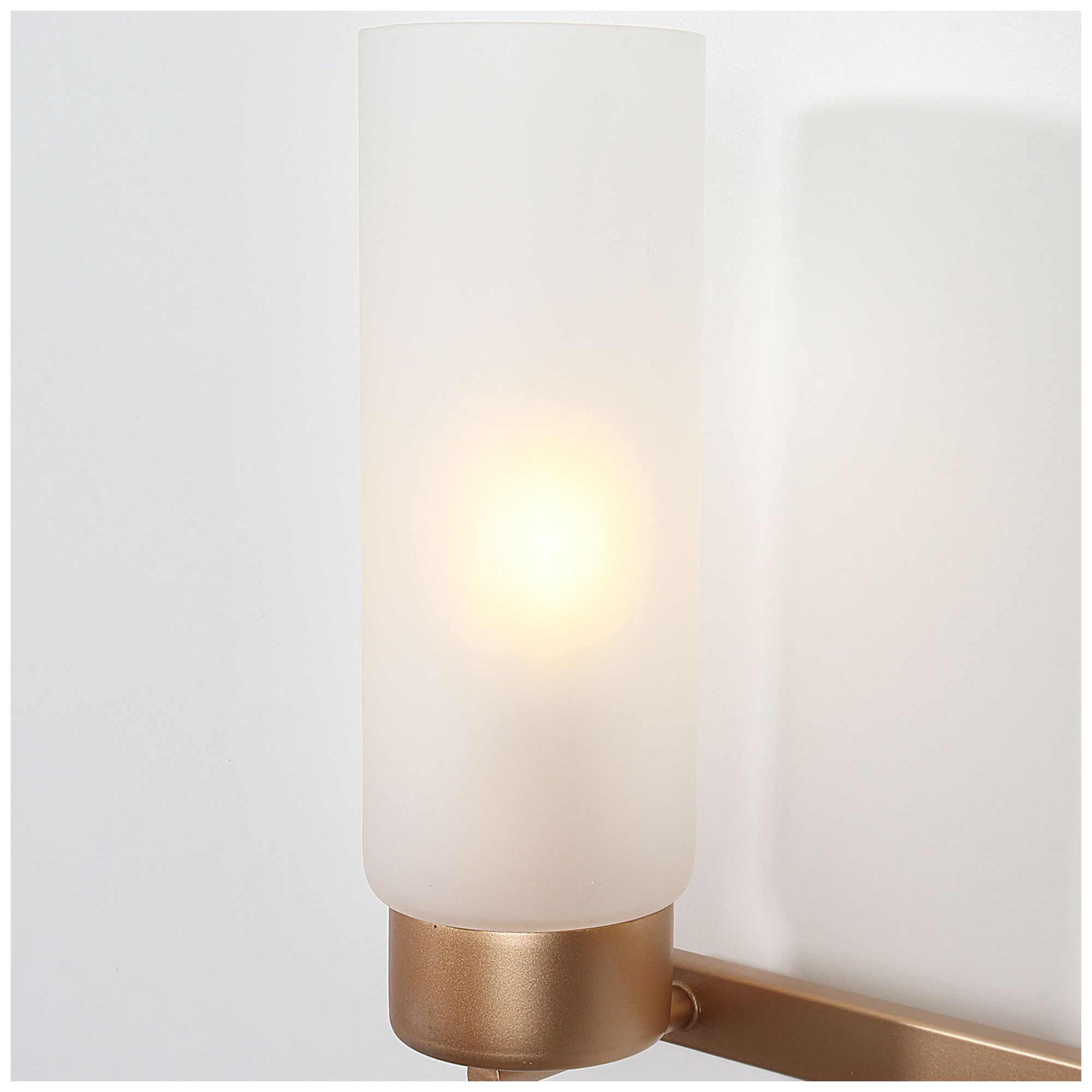 Image 3 Verona Modern Warm Gold 22" Wide 3-Light Frosted Glass Bath Light more views
