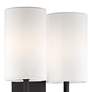 4_Veronica 16 1/2" High Black Forged 2-Light Wall Sconce more views