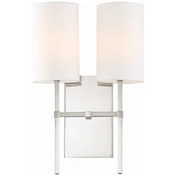 Veronica 16 1/2" High Polished Nickel 2-Light Wall Sconce