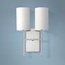 Veronica 16 1/2" High Polished Nickel 2-Light Wall Sconce
