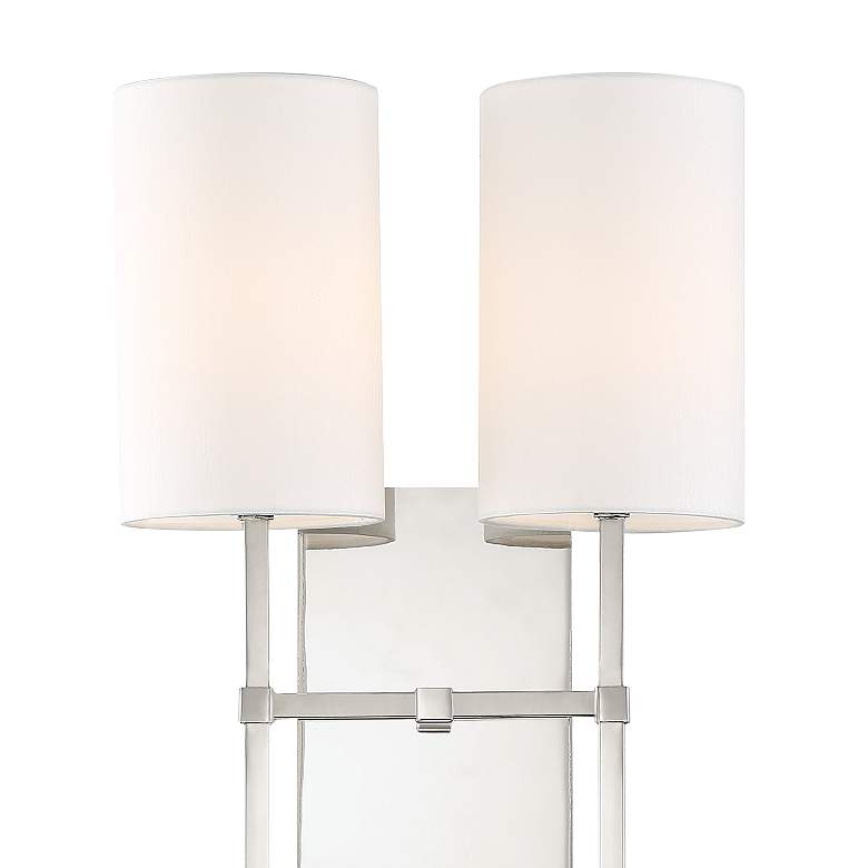 Image 3 Veronica 16 1/2" High Polished Nickel 2-Light Wall Sconce more views