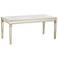 Veronica 71" Wide Gold Leaf and Mirror Dining Table