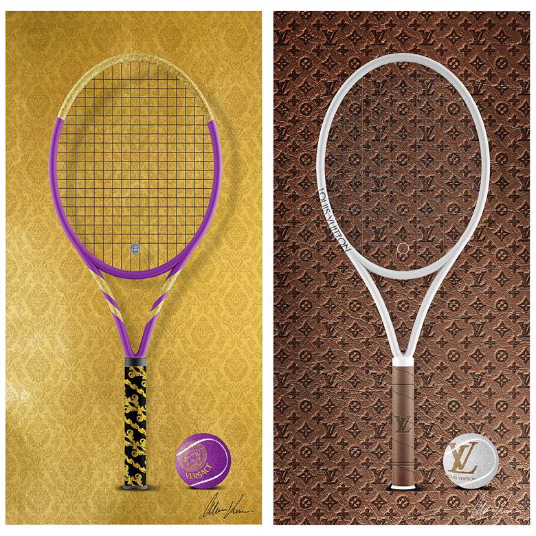 Image 2 Versa Louis Litton Racket 24 inch x 48 inch 2-Piece Wall Art Set