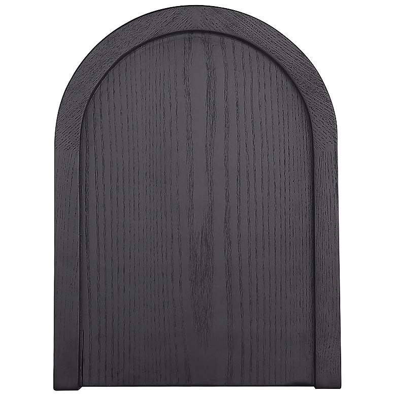 Image 4 Versailles 11 3/4" Wide Black Natural Cane 2-Shelf End Table more views