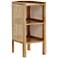 Versailles 11 3/4" Wide Natural Wood 2-Shelf End Table