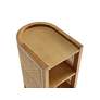 4_Versailles 11 3/4" Wide Natural Wood 2-Shelf End Table more views