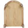 6_Versailles 11 3/4" Wide Natural Wood 2-Shelf End Table more views