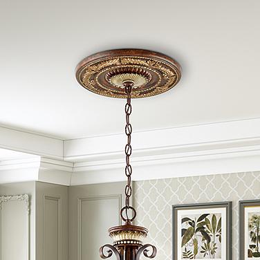Versailles 12" Wide Verona Bronze Ceiling Medallion