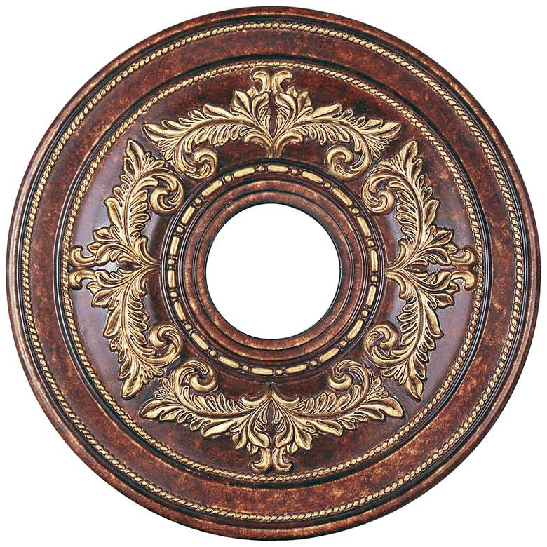 Image 2 Versailles 18" Wide Verona Bronze Ceiling Medallion