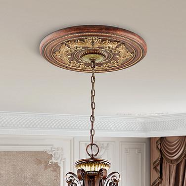 Versailles 18" Wide Verona Bronze Ceiling Medallion