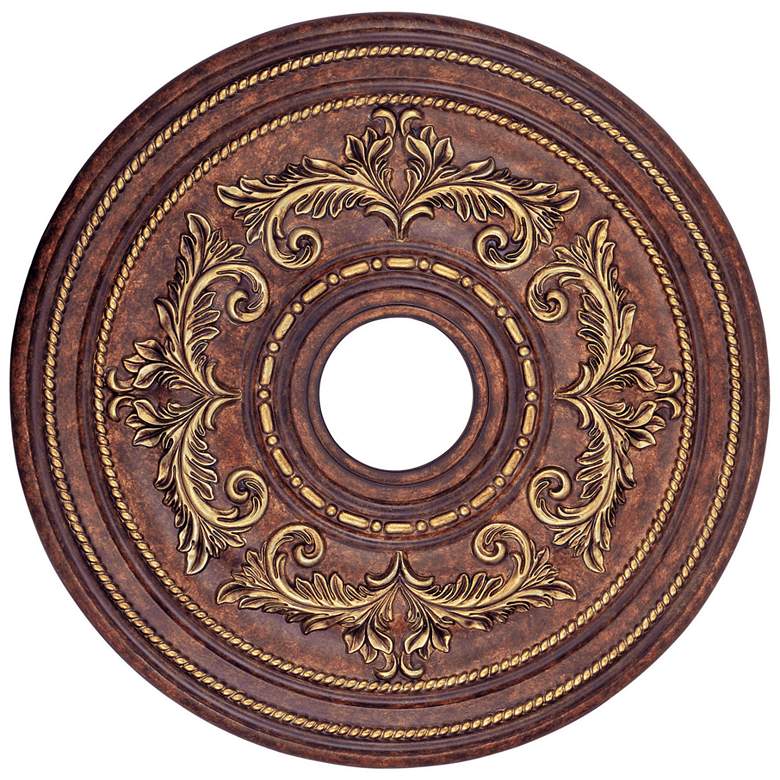 Image 1 Versailles 22.5-in x 22.5-in Verona Bronze Polyurethane Ceiling Medallion