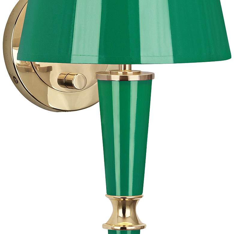 Versailles 23 1/4&quot;H Emerald Shade Emerald Lacquer Wall Lamp more views