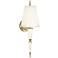 Versailles 23 1/4"H Lily Lacquer and Fondine Shade Wall Lamp