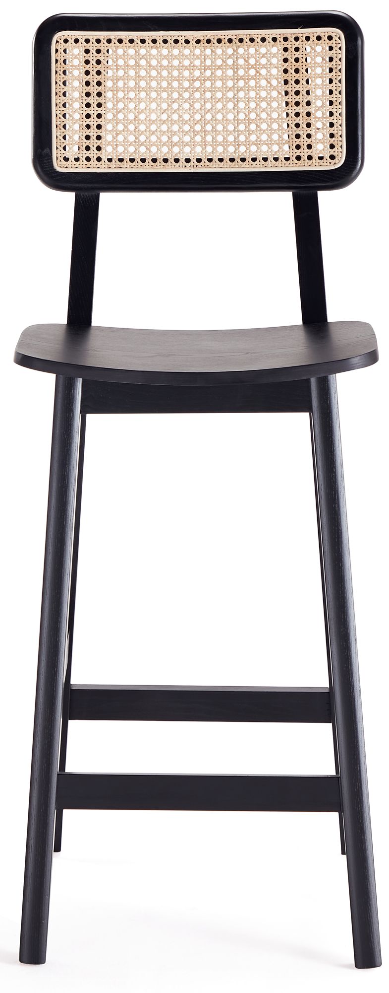 Versailles 26" Black Wood Counter Stools Set of 2