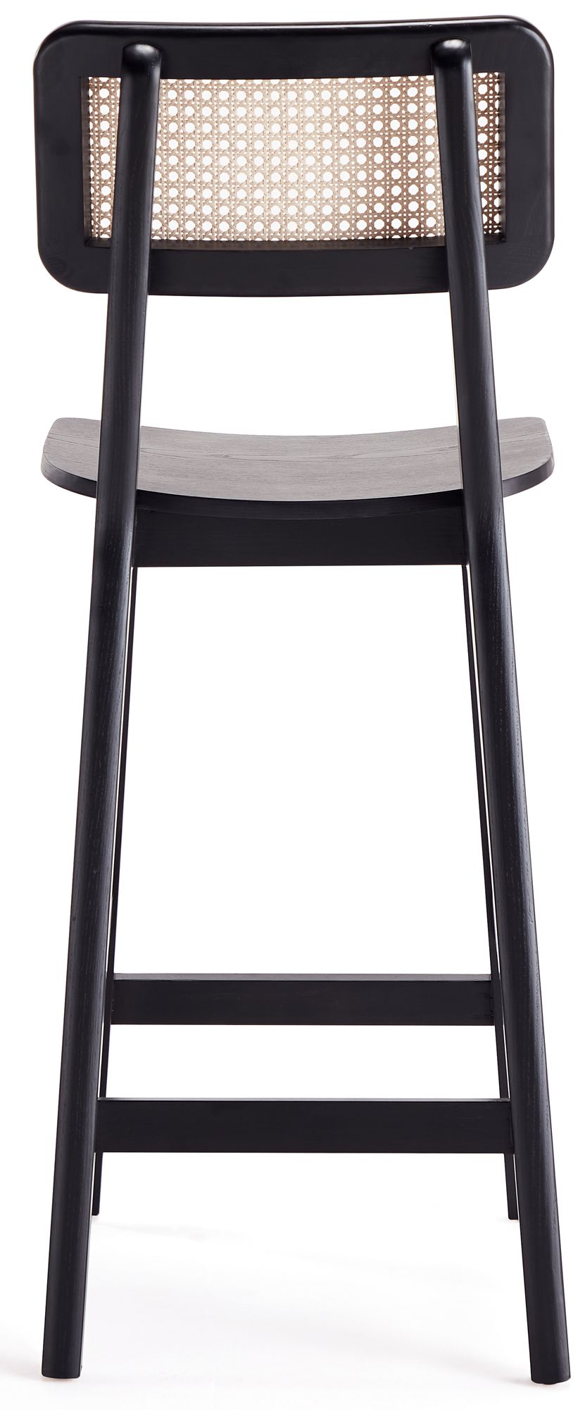 Versailles 26" Black Wood Counter Stools Set of 2