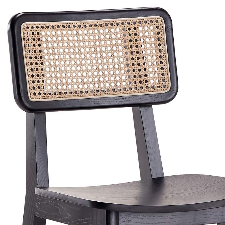 Image 3 Versailles 26" Matte Black Wood Counter Stool more views