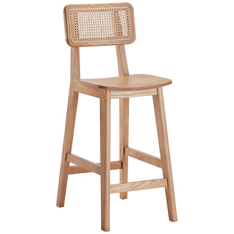 Image 2 Versailles 26 inch Matte Nature Wood Counter Stool