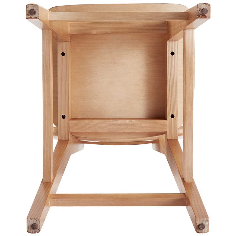 Image 5 Versailles 26" Matte Nature Wood Counter Stool more views
