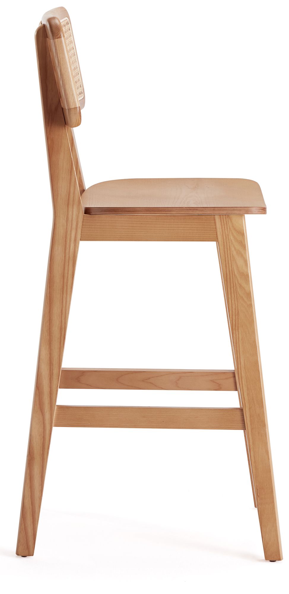 Versailles 26" Matte Nature Wood Counter Stool in scene