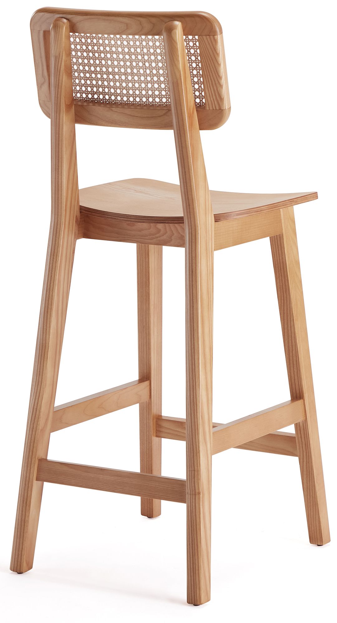 Versailles 26" Matte Nature Wood Counter Stool in scene