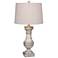 Versailles 29" Aged White Finish Traditional Column Table Lamp