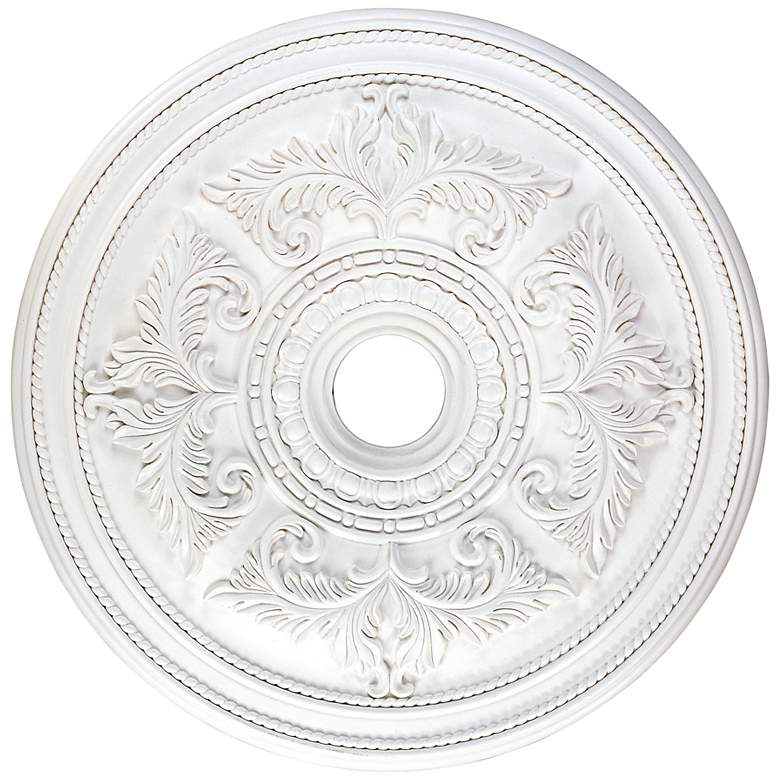 Image 2 Versailles 30 1/2" White Polyurethane Ceiling Medallion