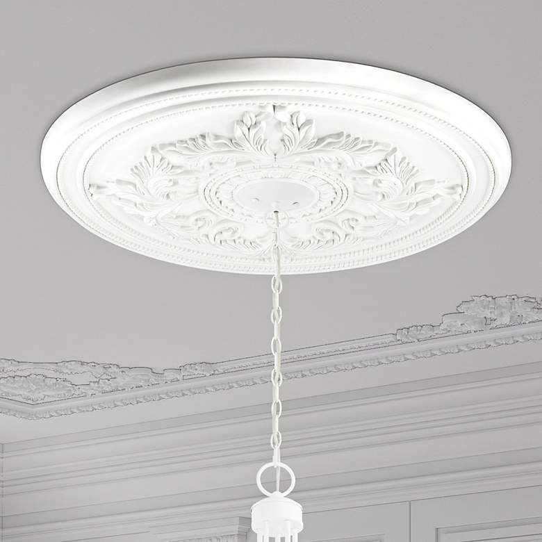 Image 1 Versailles 30 1/2" White Polyurethane Ceiling Medallion