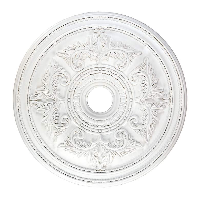 Image 4 Versailles 30 1/2" White Polyurethane Ceiling Medallion more views