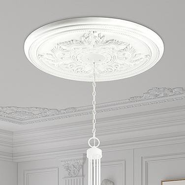Versailles 30 1/2" White Polyurethane Ceiling Medallion